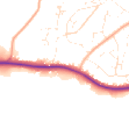Daytime road noise heatmap for TA24 8DU