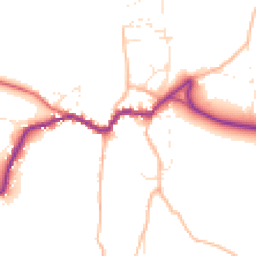 Daytime road noise heatmap for TA24 8LD