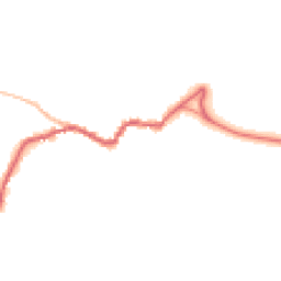 Night-time road noise heatmap for TA24 8LE