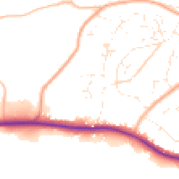 Daytime road noise heatmap for TA24 8UF