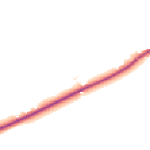 Daytime road noise heatmap for TA3 5AT