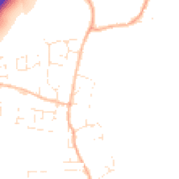 Daytime road noise heatmap for TA3 5DS