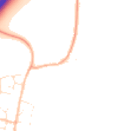 Daytime road noise heatmap for TA3 5EE