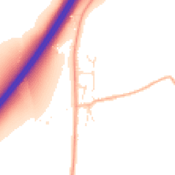 Daytime road noise heatmap for TA3 5EP