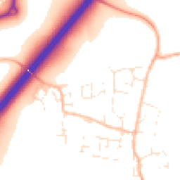 Daytime road noise heatmap for TA3 5FE