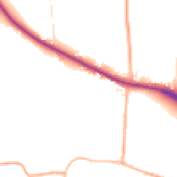 Daytime road noise heatmap for TA3 5HL