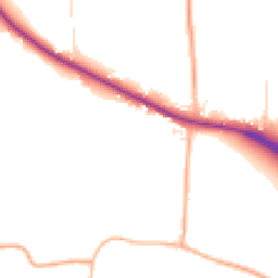 Daytime road noise heatmap for TA3 5HT