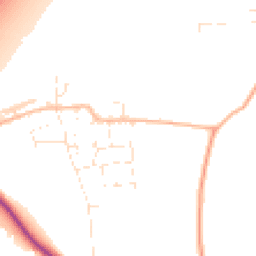 Daytime road noise heatmap for TA3 5JE