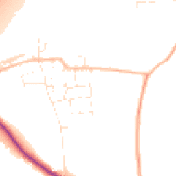 Daytime road noise heatmap for TA3 5JJ