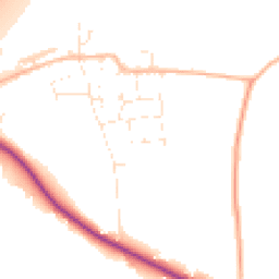 Daytime road noise heatmap for TA3 5LA