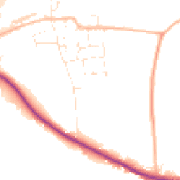 Daytime road noise heatmap for TA3 5LD