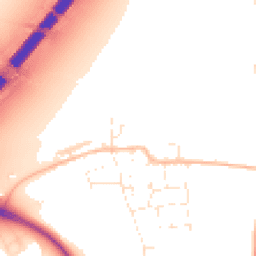 Daytime road noise heatmap for TA3 5LH
