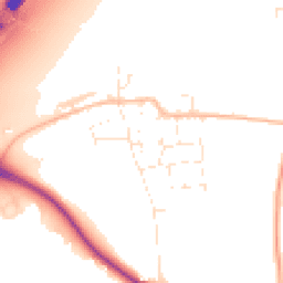 Daytime road noise heatmap for TA3 5LP