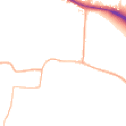 Daytime road noise heatmap for TA3 5LY