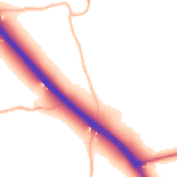 Daytime road noise heatmap for TA3 5NL