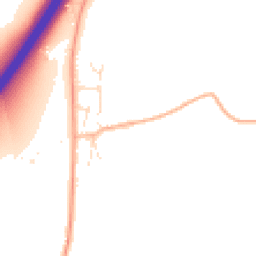 Daytime road noise heatmap for TA3 5PD