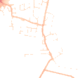 Daytime road noise heatmap for TA3 5QG