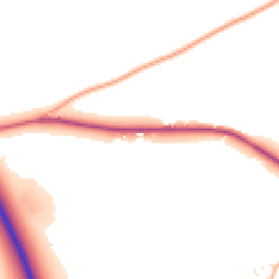 Daytime road noise heatmap for TA3 6BZ