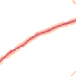 Daytime road noise heatmap for TA3 6DQ