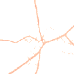 Daytime road noise heatmap for TA3 6DX