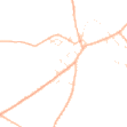 Daytime road noise heatmap for TA3 6JW