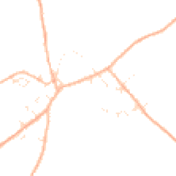 Daytime road noise heatmap for TA3 6LS