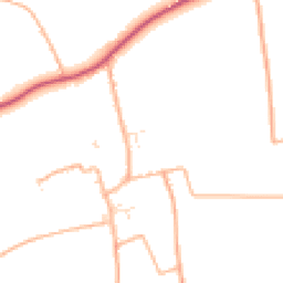 Daytime road noise heatmap for TA3 6PB