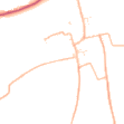 Daytime road noise heatmap for TA3 6PP