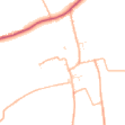 Daytime road noise heatmap for TA3 6QD