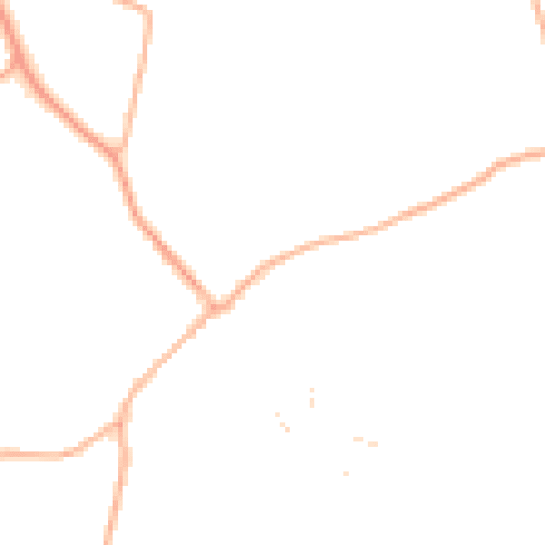 Daytime road noise heatmap for TA3 6SW