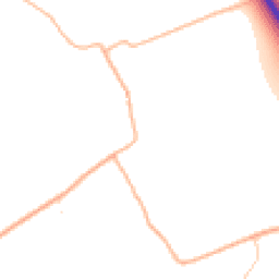 Daytime road noise heatmap for TA3 6TX