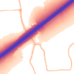 Daytime road noise heatmap for TA3 7AD