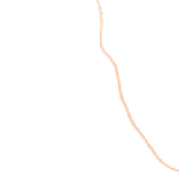 Night-time road noise heatmap for TA3 7DG