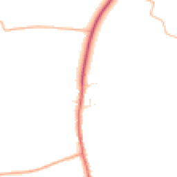 Daytime road noise heatmap for TA3 7DQ
