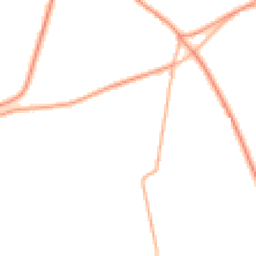 Daytime road noise heatmap for TA3 7DZ