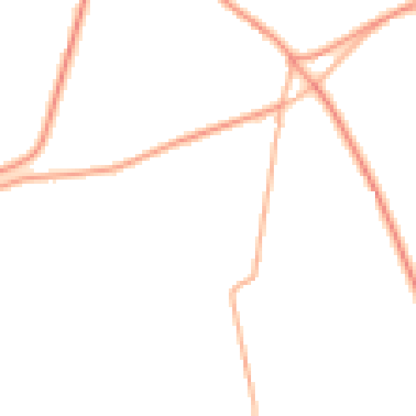 Daytime road noise heatmap for TA3 7DZ
