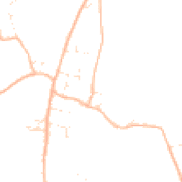 Daytime road noise heatmap for TA3 7JU