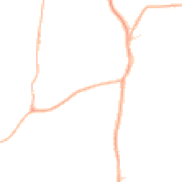 Daytime road noise heatmap for TA3 7LZ