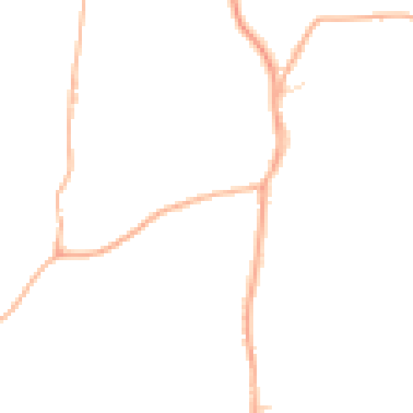 Daytime road noise heatmap for TA3 7SW
