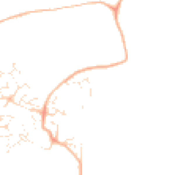 Daytime road noise heatmap for TA4 1EB