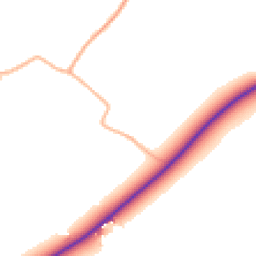 Daytime road noise heatmap for TA4 1EP