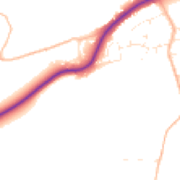 Daytime road noise heatmap for TA4 1FE
