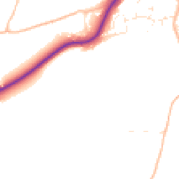 Daytime road noise heatmap for TA4 1FG