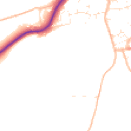 Daytime road noise heatmap for TA4 1FQ