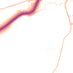 Daytime road noise heatmap for TA4 1FR