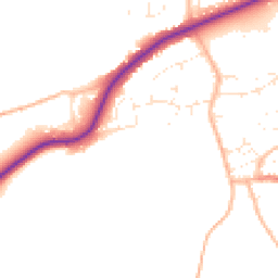 Daytime road noise heatmap for TA4 1FY