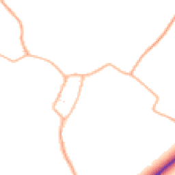 Daytime road noise heatmap for TA4 1HT