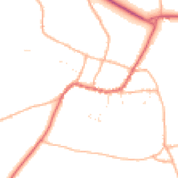 Daytime road noise heatmap for TA4 1JU