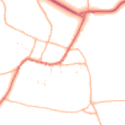 Daytime road noise heatmap for TA4 1LB