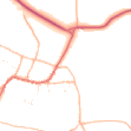 Daytime road noise heatmap for TA4 1LF